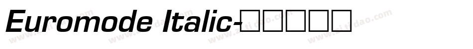 Euromode Italic字体转换